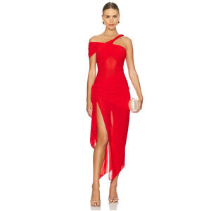 Ronny Kobo Viper Dress in Red Size M